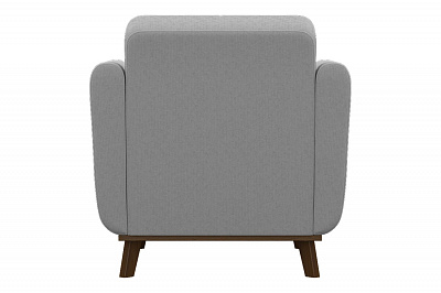 Кресло мягкое Лео, серый (Арника) вид сзади