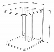 Стол журнальный Арто 25 (Мастер) схема