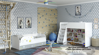 Детская комната Трио Звездное детство (комплект 1) в интернет-портале Алеана-Мебель