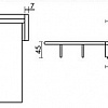 Диван Турин прямой Седьмая карета схема с размерами