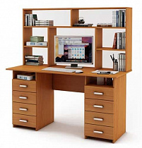 Компьютерный стол Лайт-9 с надстройкой в интернет-портале Алеана-Мебель