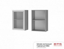 Шкаф настенный 1-дверный со стеклом Монро 5В2 в интернет-портале Алеана-Мебель