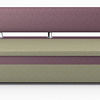 Кухонный диван Премьер PLT ткань светло-зеленая + фиолетовая