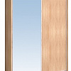 Шкаф-купе 1600 Домашний зеркало/лдсп + шлегель, Дуб Сонома в интернет-портале Алеана-Мебель