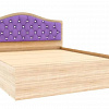 Кровать с настилом ЛДСП Дели 160х200, дуб сонома/сирень в интернет-портале Алеана-Мебель