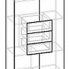 Схема шкафа распашного Мебелайн-4
