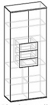Схема шкафа распашного Мебелайн-4