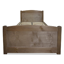 Кровать Березка ВМК-Шале цвет дуб вид со стороны изножья