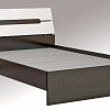 Кровать с настилом ЛДСП Гавана 140х200, белый глянец в интернет-портале Алеана-Мебель