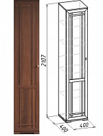 Шкаф для белья ЛЕВЫЙ Sherlock 8, орех