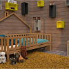 Детская кроватка домик БК-12 ВЭФ цвет бук