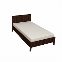 Кровать с ортопедическим основанием (металл) Sherlock 44 120х200, орех