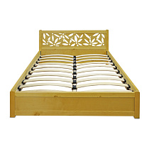 Кровать Маргарита ВМК-Шале цвет ольха вид со стороны изголовья