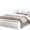 Кровать Ривьера 1600 с подъемным механизмом экокожа vega white в интернет-портале Алеана-Мебель
