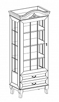 Шкаф для книг МК 62 изд. 403 Корвет схема