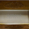 Комод из массива Флоренция ВМК-Шале цвет орех верхний ящик открыт вид сверху