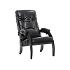 Кресло модель 61 (Венге + экокожа Vegas Lite Black)