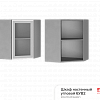 Шкаф настенный 6УВ2 угловой со стеклом Арабика в интернет-портале Алеана-Мебель
