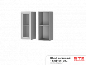 Шкаф настенный Монро 3В2 1-дверный со стеклом в интернет-портале Алеана-Мебель