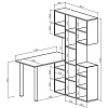 Стол со стеллажом Феликс 36 ВМФ схема чертеж