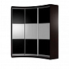 Угловой радиусный шкаф-купе Мебелайн 17 в интернет-портале Алеана-Мебель