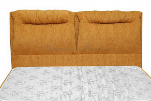 Кровать Джулия ВМК-Шале оранжевая спинка крупным планом