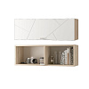 Шкаф настенный Скайлайн (900) с горизонтальной дверью белый в интернет-портале Алеана-Мебель