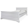 Кровать Авангард ВМК-Шале цвет белый общий вид с постелью
