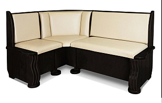 Кухонный диван из массива Розенлау угловой ВМК-Шале цвет: венге