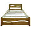 Кровать Вэлла ВМК-Шале цвет ольха вид со стороны изножья