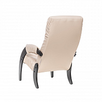 Кресло модель 61 (Венге + экокожа Polaris Beige) вид сзади