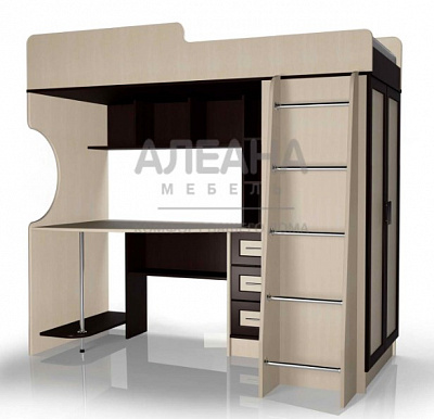 Кровать-чердак Мебелайн 3 в интернет-портале Алеана-Мебель