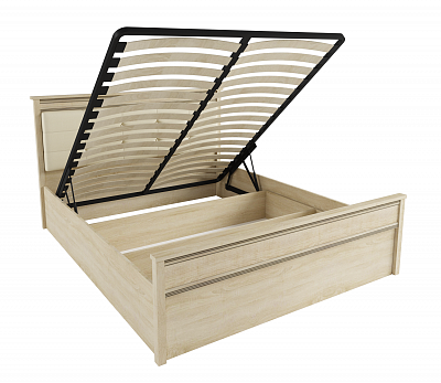 Кровать с подъемным механизмом Ливорно ЛКР-1 140х200, дуб в интернет-портале Аллеана-Мебель