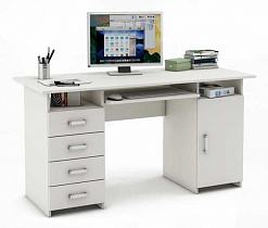 Компьютерный стол Лайт-8К ВМФ белый