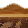 Кухонный угловой диван из массива Шерлок с обивкой ВМК-Шале накладка из массива дерева