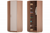 Шкаф для платья и белья угловой Вояж