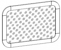 Изд.421 Зеркало навесное ШхГхВ 93,4х3х67,4 см