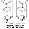 Угловое завершение нижнее радиусное левое 3УРРл Танго в интернет-портале Алеана-Мебель