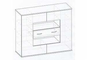 Схема для Тумбы Мебелайн 8