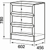Комод Брайтон 19 Ижмебель схема чертеж с размерами