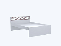 Кровать 1400 Саманта СМ3в, Дуб Седан, б/ортопеда, б/матраса