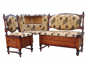 Кухонный диван из массива Картрайд Шале