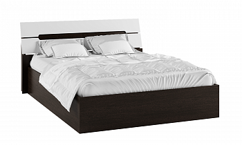 Кровать с настилом ДСП Гавана 160х200, белый глянец в интернет-портале Алеана-Мебель