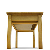 Стол из массива Розенлау ВМК-Шале расцветка ольха столешница вид снизу