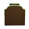 Кровать с мягким изголовьем Элис ВМК-Шале обивка зеленый велюр вид со стороны спинки