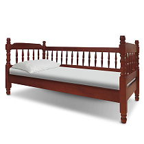 Кровать детская Смайл с 3 спинками ВМК-Шале цвет клен общий вид