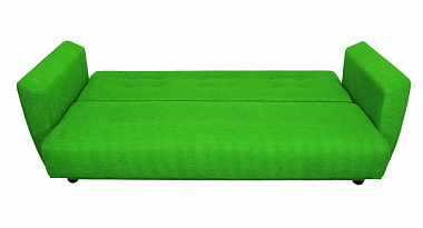Диван-книжка Лира зеленый Фотодиван в разложенном виде