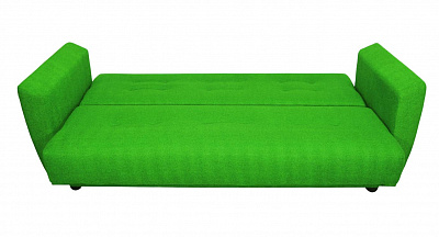 Диван-книжка Лира зеленый Фотодиван в разложенном виде