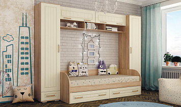 Детская комната Маркиза (комплект 1) в интернет-портале Алеана-Мебель