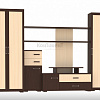 Мебельная стенка Омега-7 Континент вид спереди